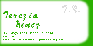 terezia mencz business card